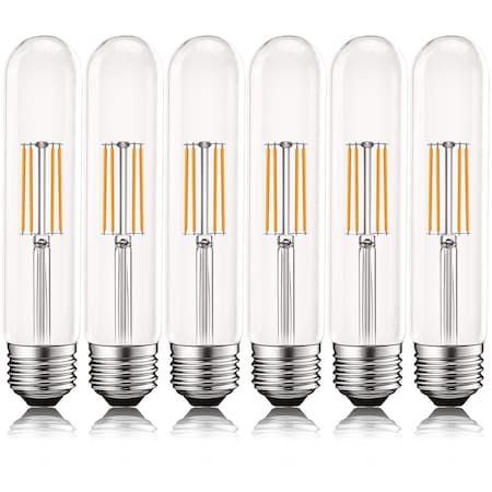 Luxrite T9 Edison LED Light Bulbs 5W (60W Equivalent) 550LM 2700K Warm White Dimmable E26 Base 6-Pack LR21625-6PK